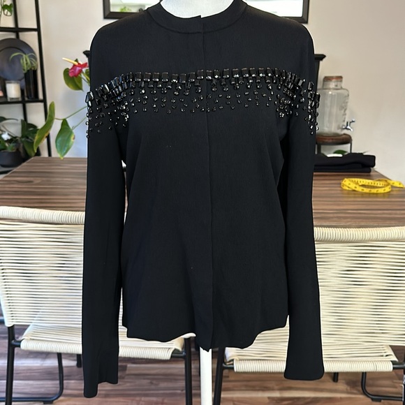 Escada Rhinestone Cardigan - Picture 1 of 9